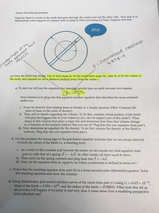 Solved Answer the follouving questions Suppose there is a | Chegg.com