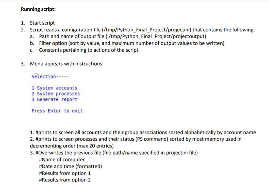 PYTHON GOAL The idea is to have a configuration | Chegg.com