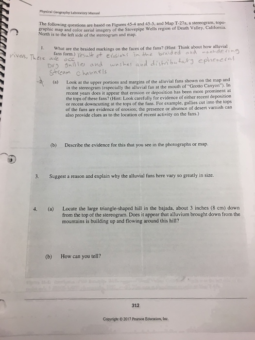 Solved Physical Geography Laboratory Manual Figure 454