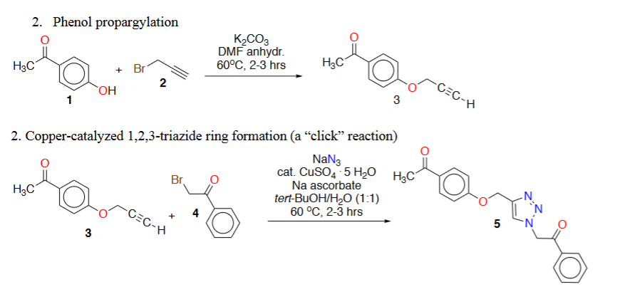 Solved 2 Phenol Propargylation 2 Copper Catalyzed