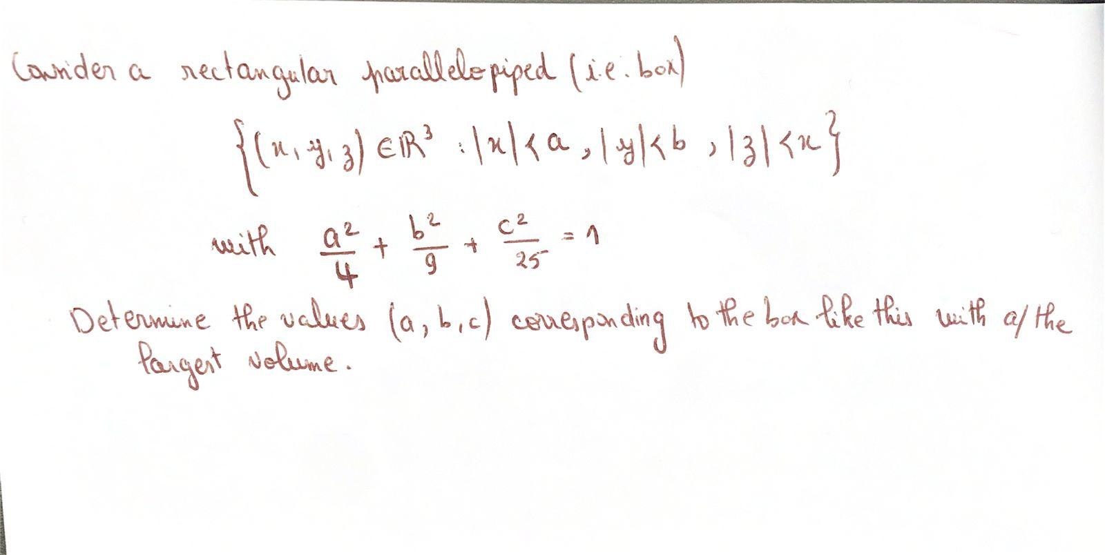 Solved Cownider a rectangular parallelepiped (i.e. box) | Chegg.com