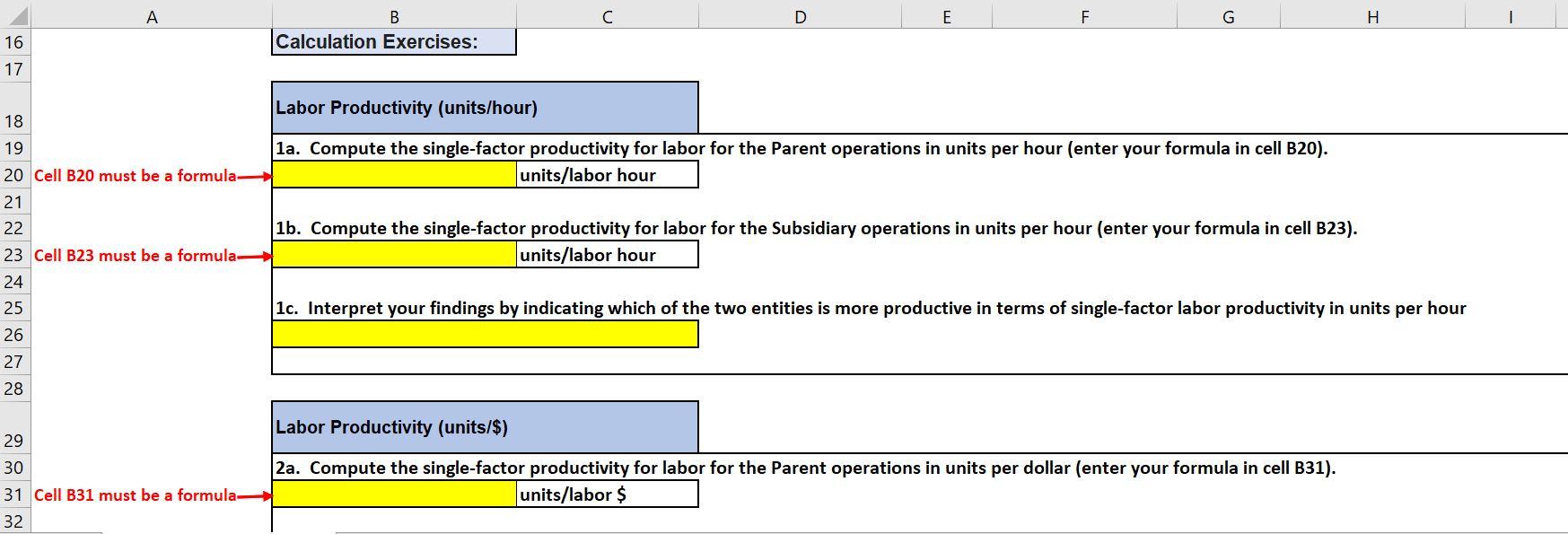 Solved 1 Productivity Analysis Assignment Total = 55 points: | Chegg.com