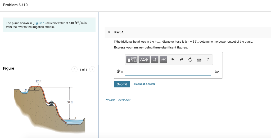 Solved Problem 5.110 The pump shown in (Figure 1) delivers | Chegg.com