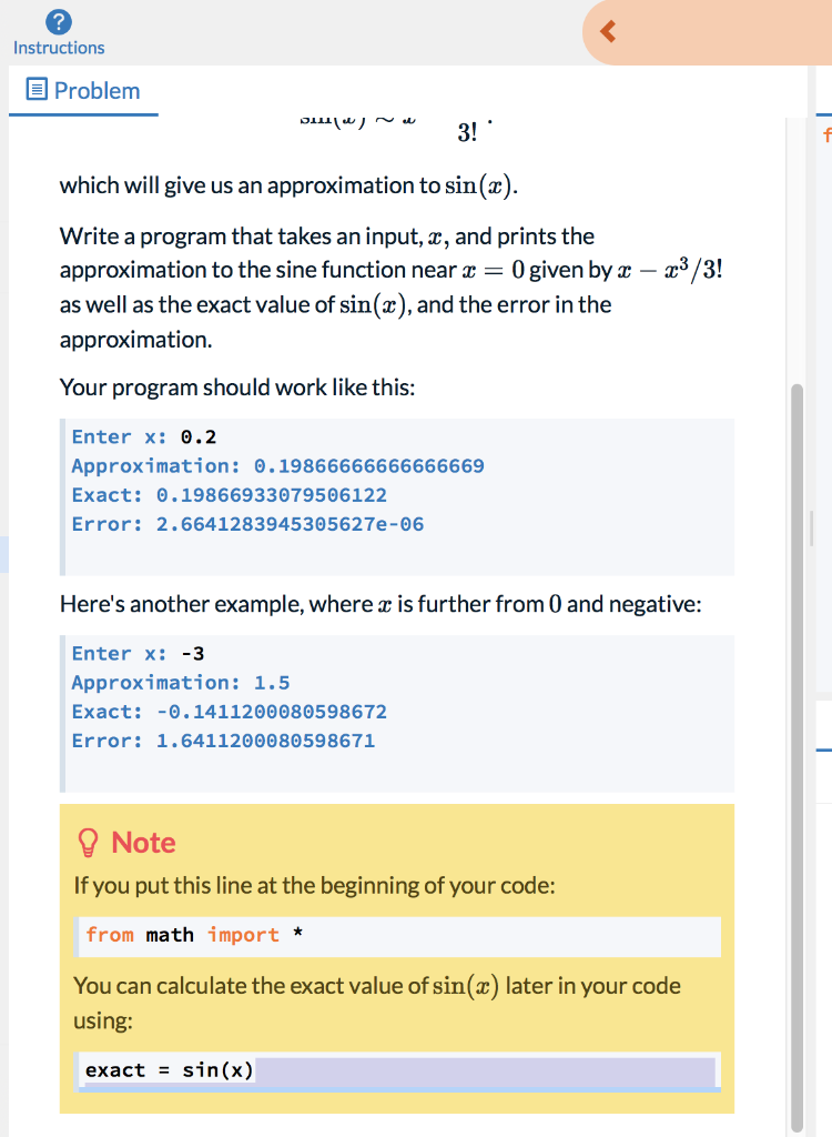 Solved Problem: Close enough program.py from math import Run | Chegg.com