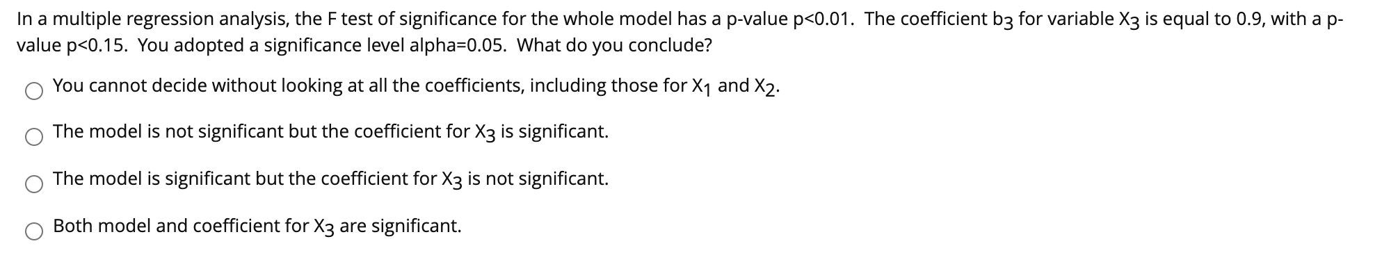 Solved In a multiple regression analysis, the F test of | Chegg.com