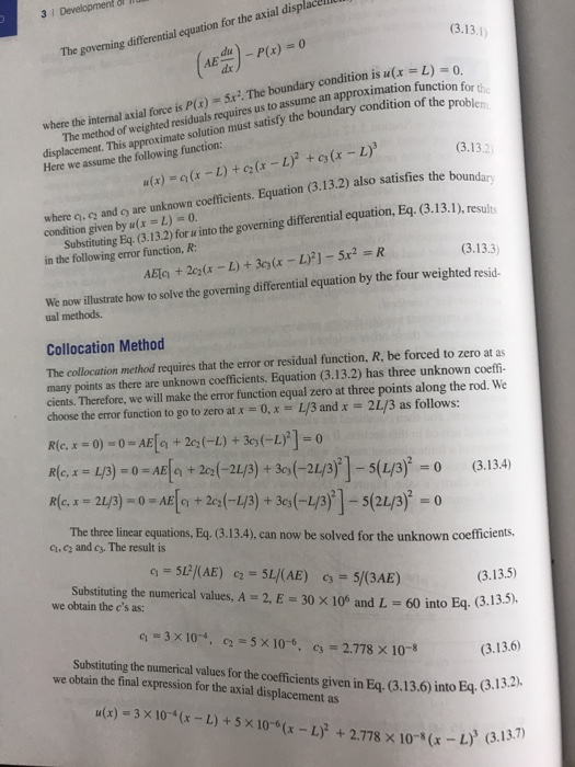Solved This is a finite element method question. Please show | Chegg.com