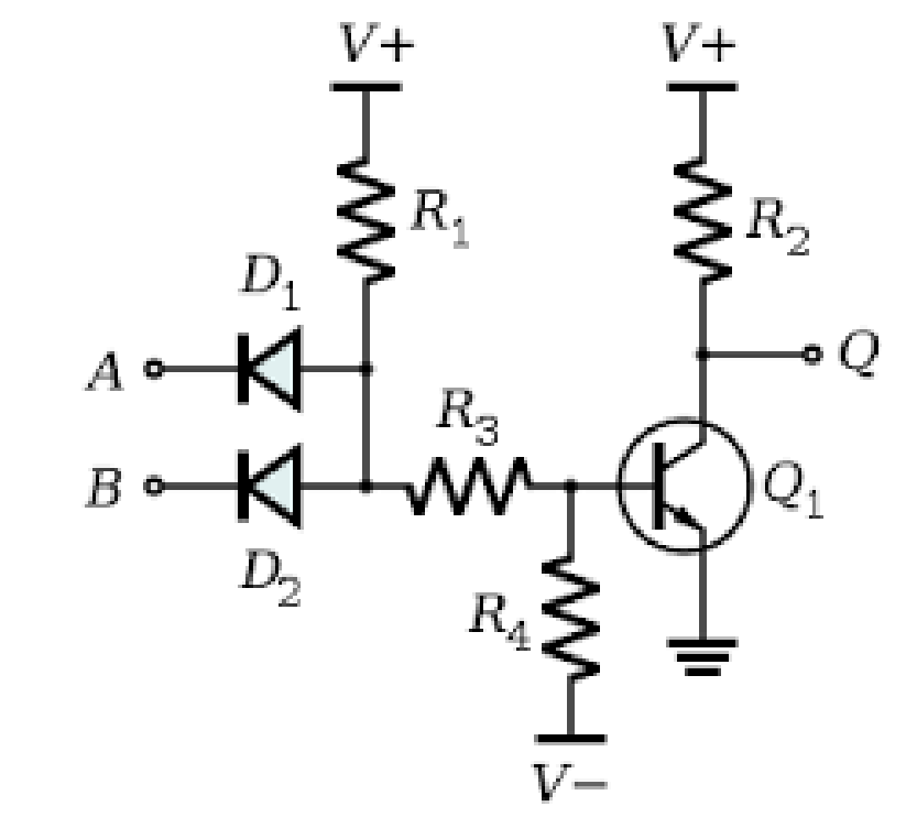 Solved Question 10: For the DTL RTL and DTL circuits given | Chegg.com