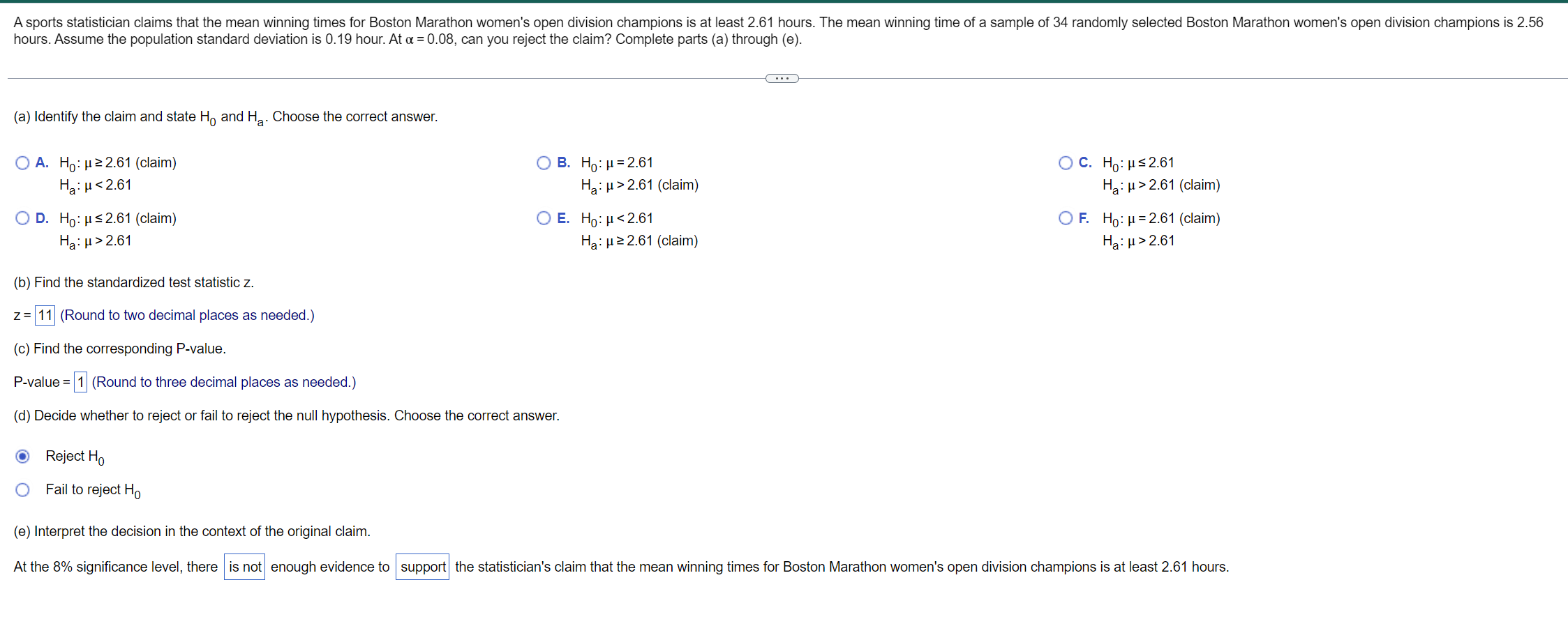 Solved hours. Assume the population standard deviation is | Chegg.com