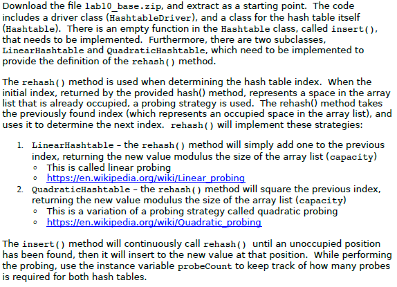 Solved Download the file lab10_base.zip, and extract as a | Chegg.com