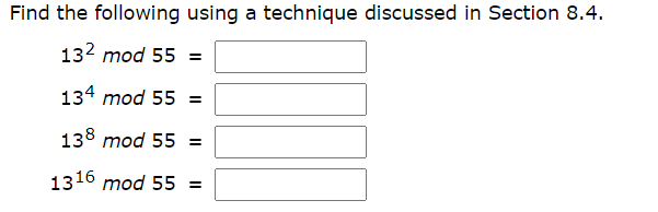 Solved Find the following using a technique discussed in | Chegg.com