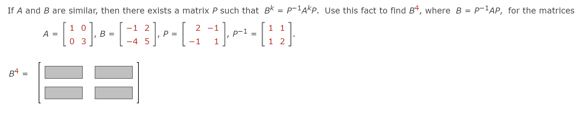 Solved If A And B Are Similar, Then There Exists A Matrix P | Chegg.com