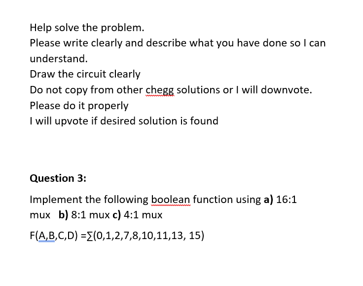 Solved Help solve the problem. Please write clearly and | Chegg.com