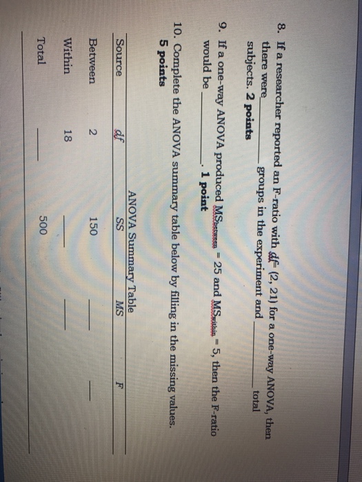 Solved is an inferential statistical test for comparing the chegg