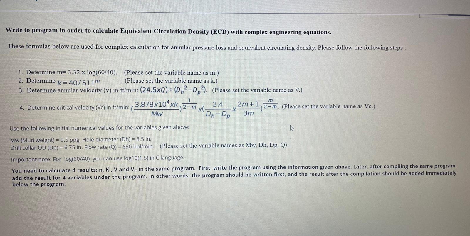 Solved Write to program in order to calculate Equivalent | Chegg.com