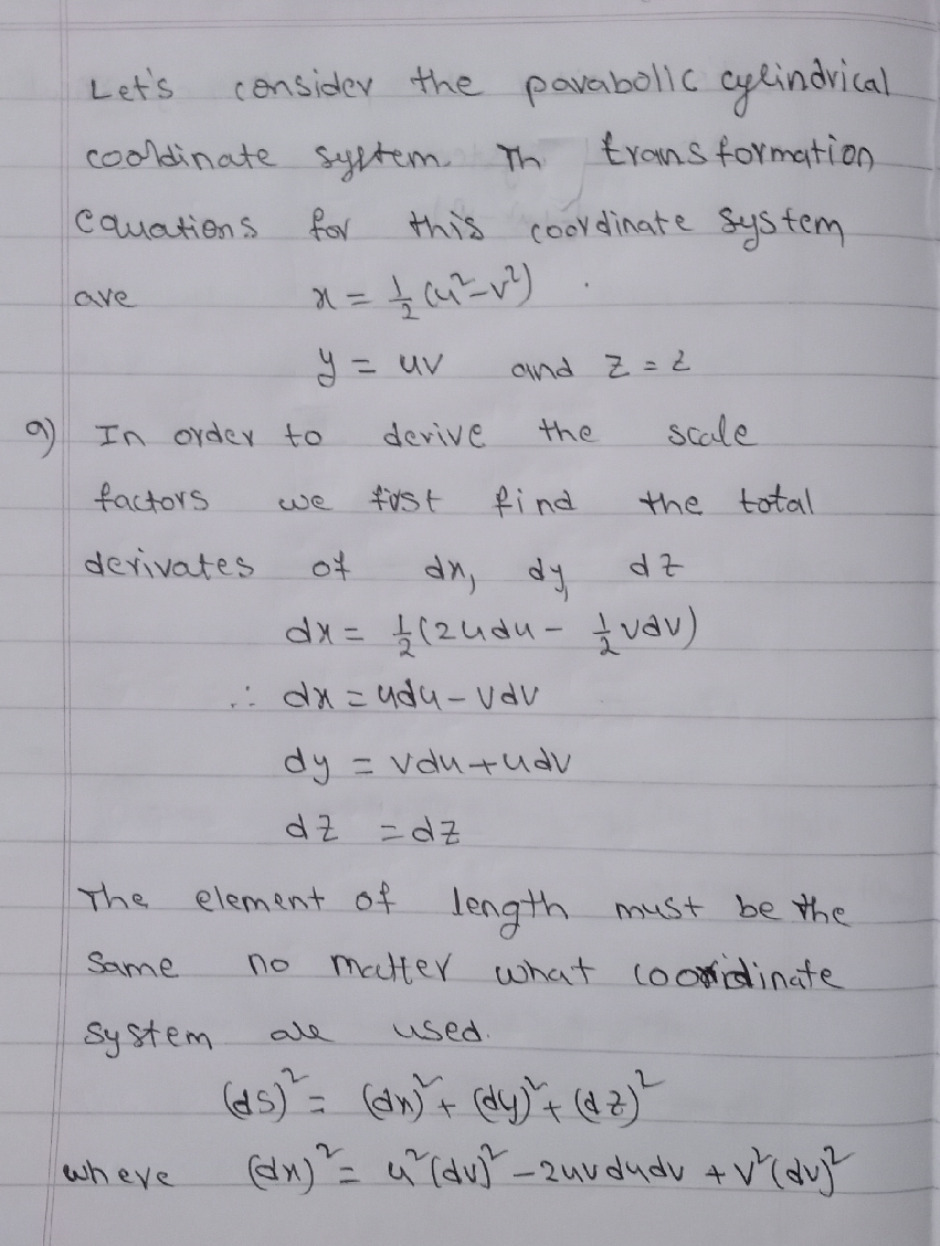 Solved 3 Recall From The Last Assignment The Parabolic C Chegg Com