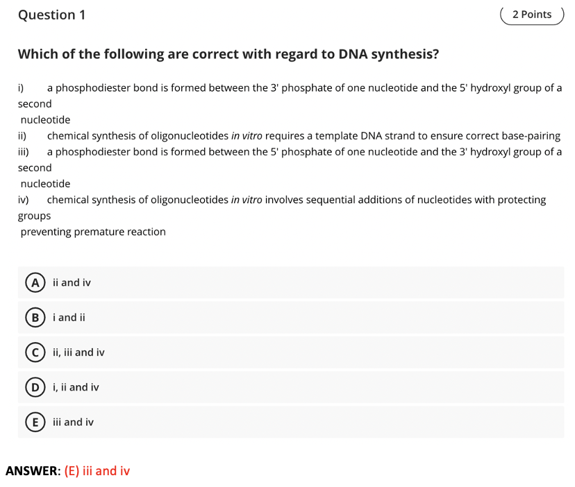 Solved Please explain why and how the correct answer is E. | Chegg.com