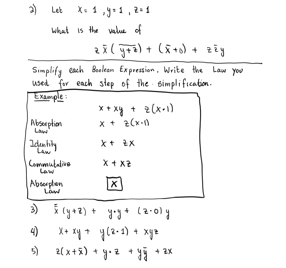 Let 2 X 1 Y 1 Z 1 What Is The Value Of Za Chegg Com