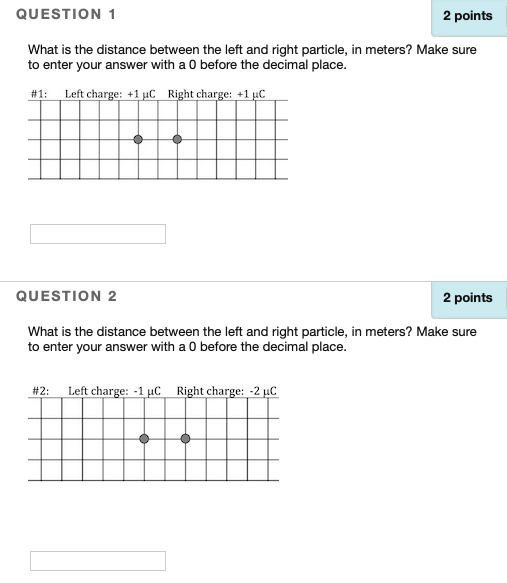 Solved QUESTION 1 2 points What is the distance between the | Chegg.com