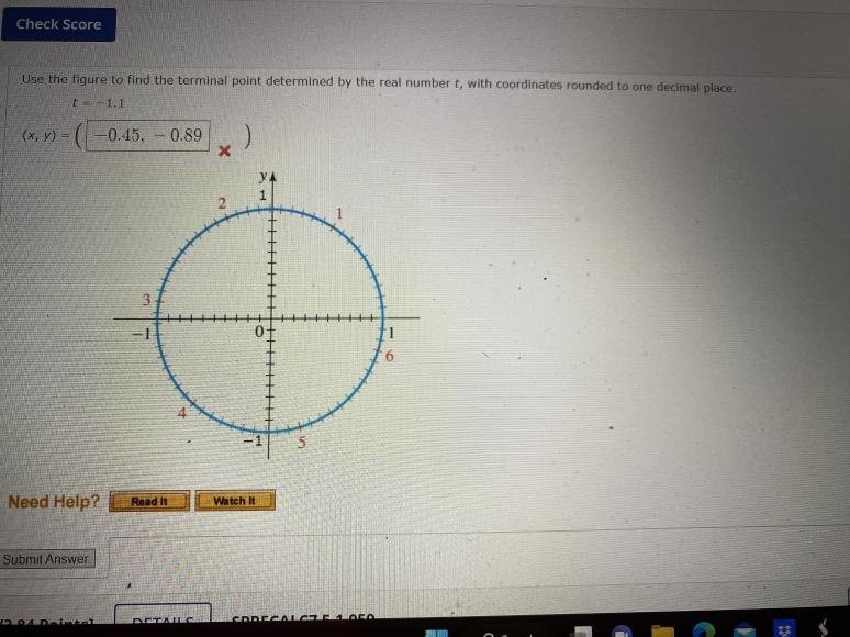 Solved t=−1.1 | Chegg.com