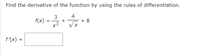 Solved Find the derivative of the function by using the | Chegg.com