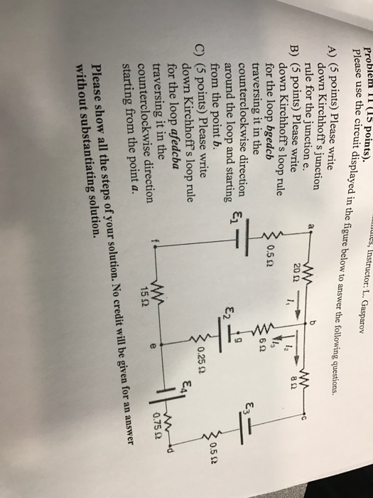 Solved Please use the circuit displayed in the figure below | Chegg.com