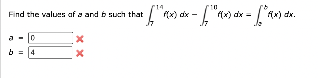 Solved Find the values of a and b such that | Chegg.com