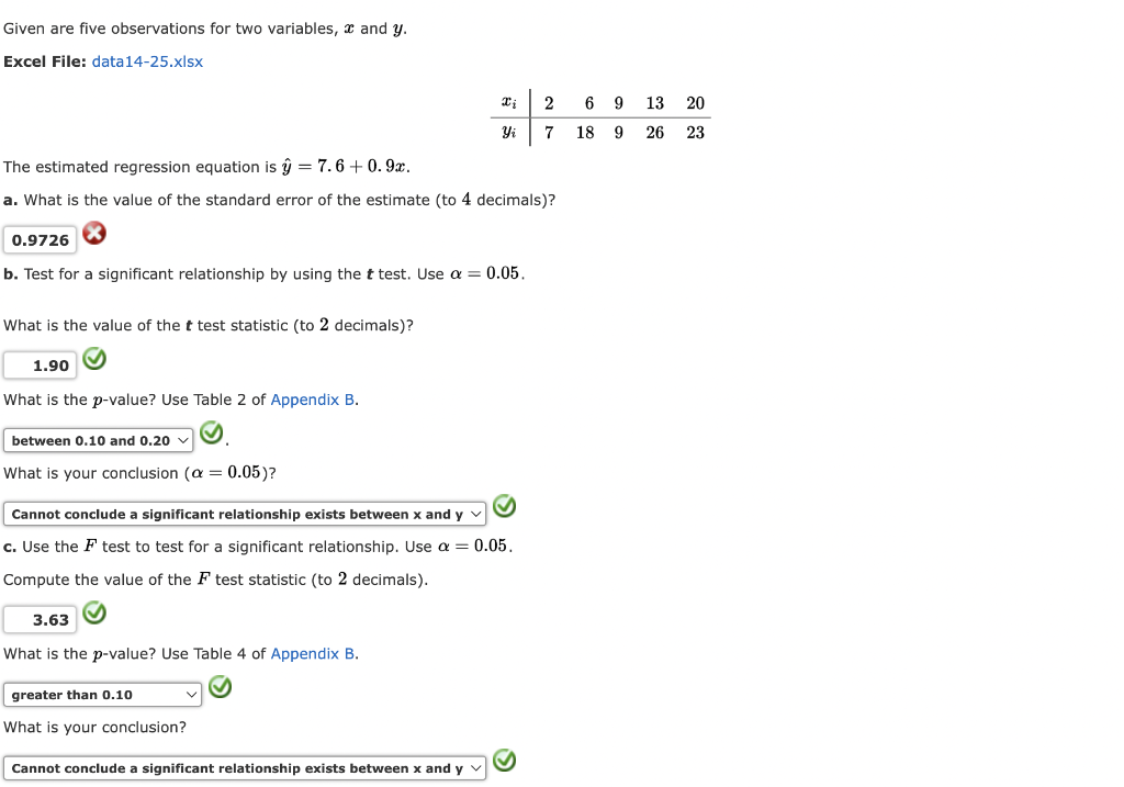 solved-given-are-five-observations-for-two-variables-x-and-chegg