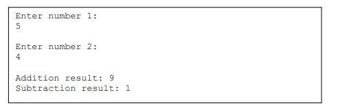 Solved Create two functions named addition and subtraction. | Chegg.com