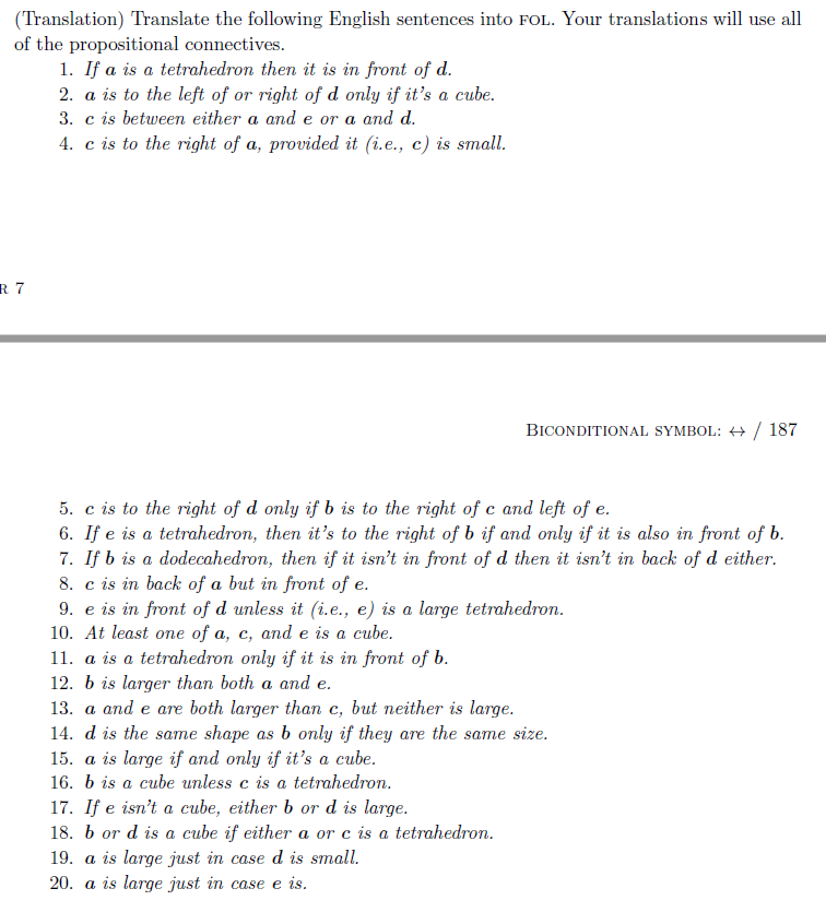 Solved Translation Translate Following English Sentences Fol Translations Use Propositional Conne Q