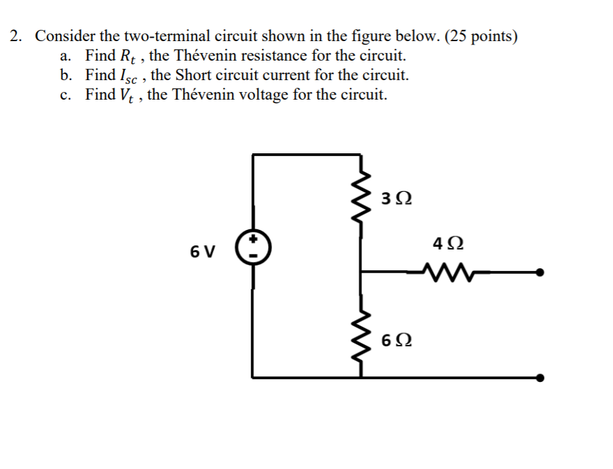 Solved 2. Consider the twoterminal circuit shown in the