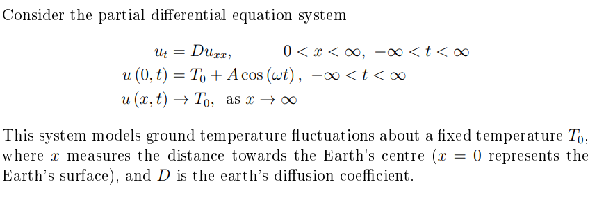 Solved Consider the partial differential equation system | Chegg.com