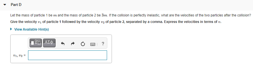 Solved Let two particles of equal mass m collide. Particle 1 | Chegg.com