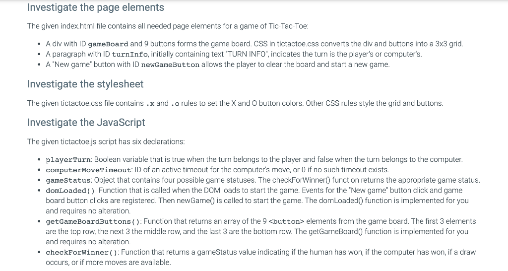 Solved 7.16 LAB: JavaScript Tic-Tac-Toe In this lab, you | Chegg.com