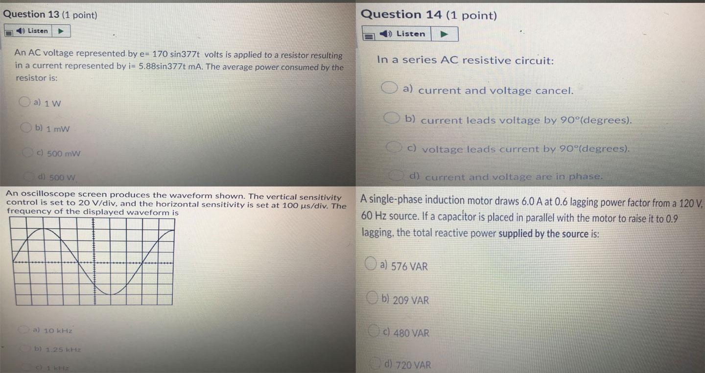 question 13 (1 point