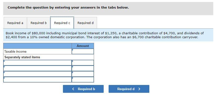 Solved Determine the amount of taxable income and separately | Chegg.com