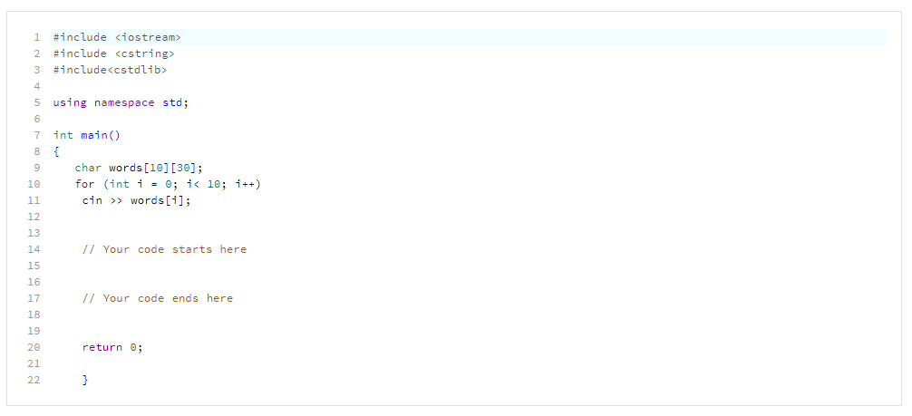 Solved Basic c++, please write a code form include to return | Chegg.com