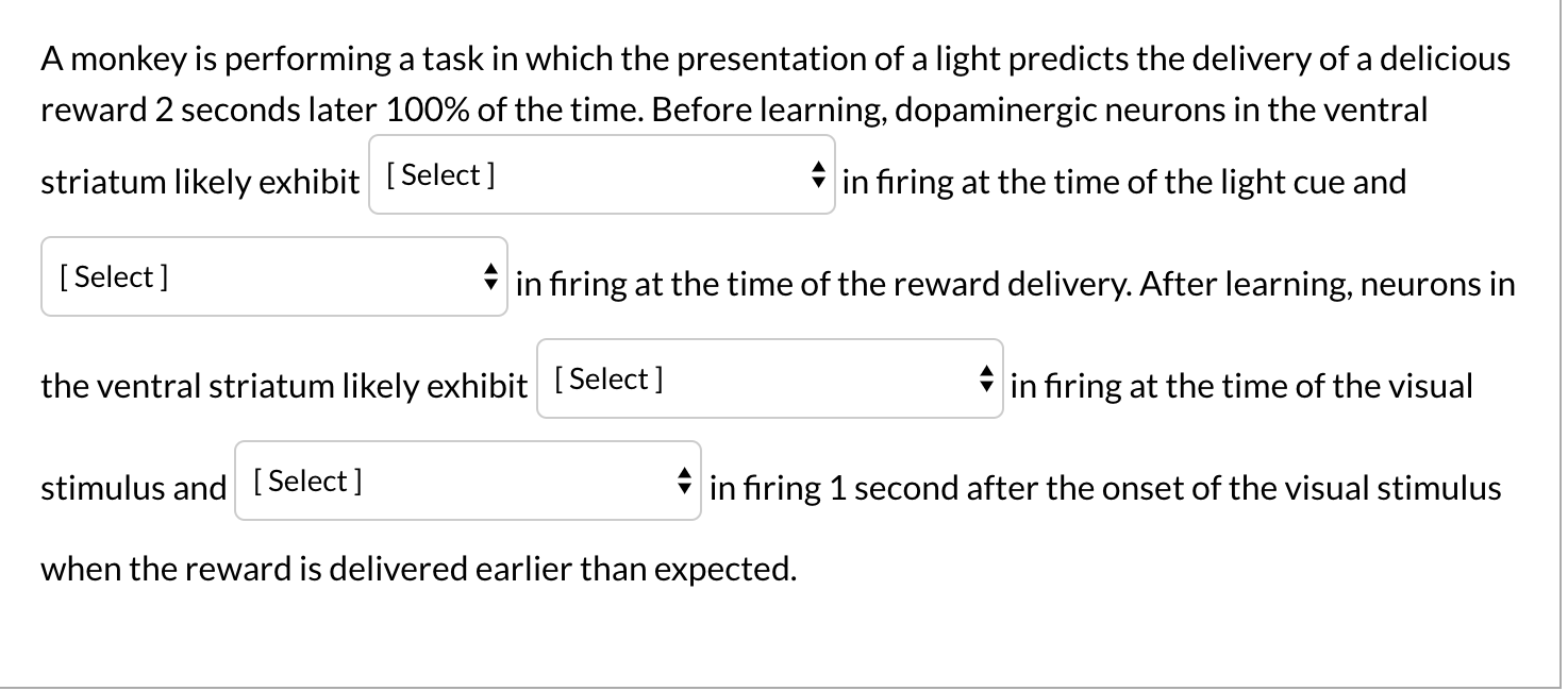 Amonkey is performing a task in which the | Chegg.com