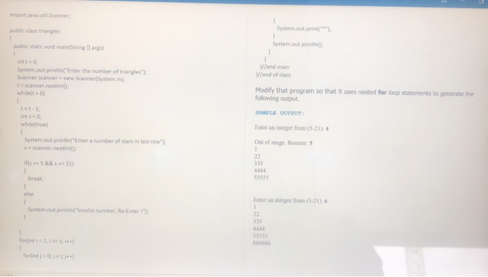 Solved import java.util.Scanner System.out.print public | Chegg.com