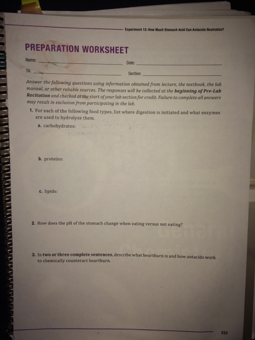 Experiment 13 Haw Much Stomach Acld Can Antacids