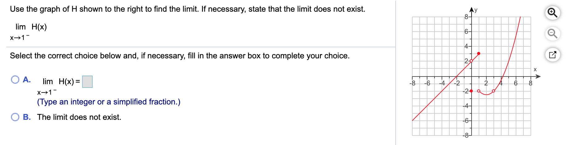 Solved Use the graph of H shown to the right to find the | Chegg.com