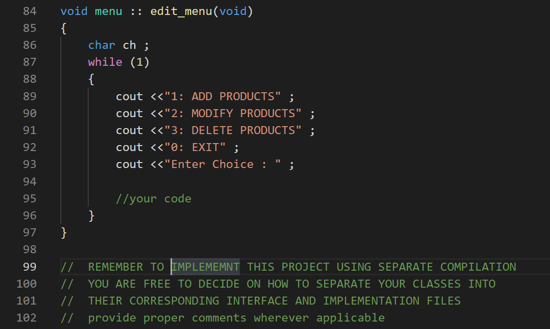 Solved Create a simple Inventory System using classes and | Chegg.com