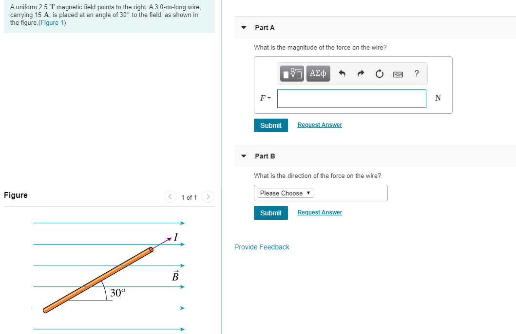Solved A uniform 2.5 T magnetic field points to the right. A | Chegg.com
