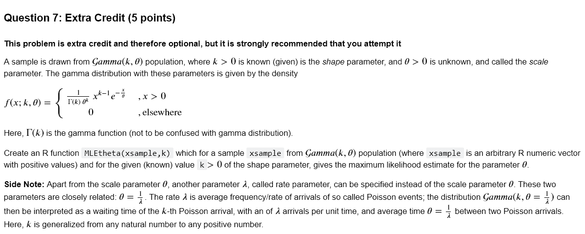 Solved This problem is extra credit and therefore optional, | Chegg.com