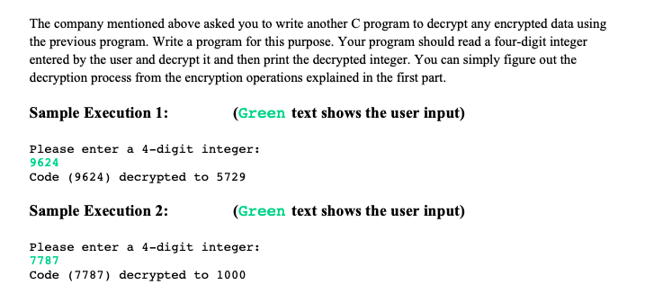 Solved Complete the C program based on the problem statement | Chegg.com