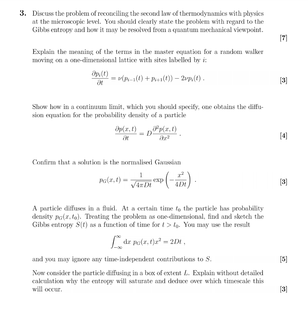 Solved 3. Discuss the problem of reconciling the second law | Chegg.com