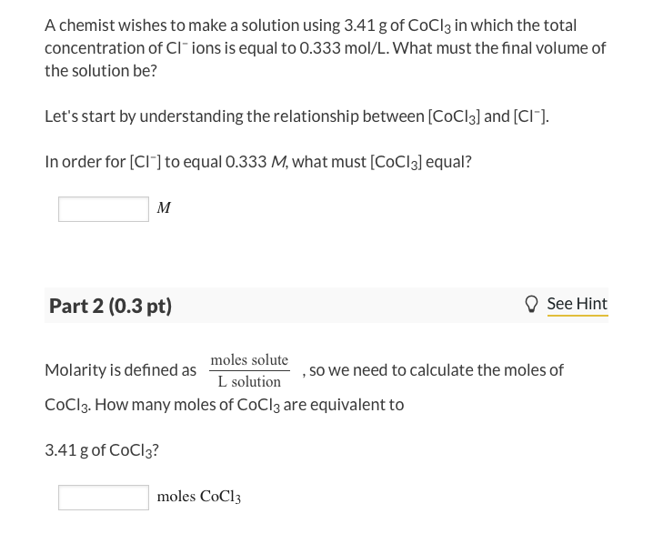 Solved Finally we can calculate the final volume of the