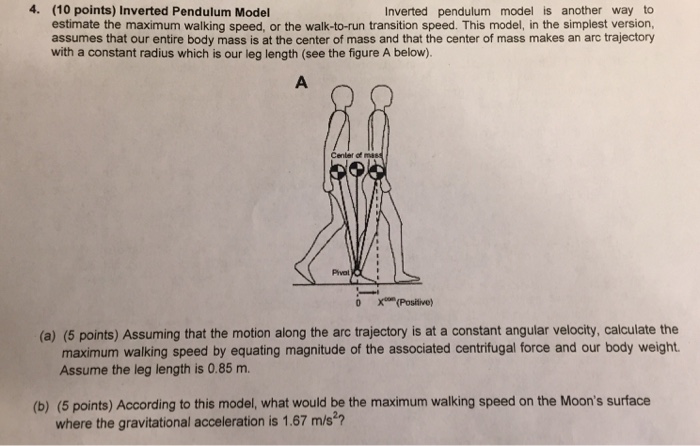 Solved Inverted Pendulum Model Is Another Way To Estimate Chegg