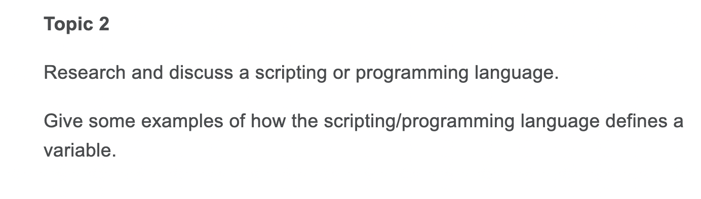 Solved Topic 1 The following topic will require some online | Chegg.com