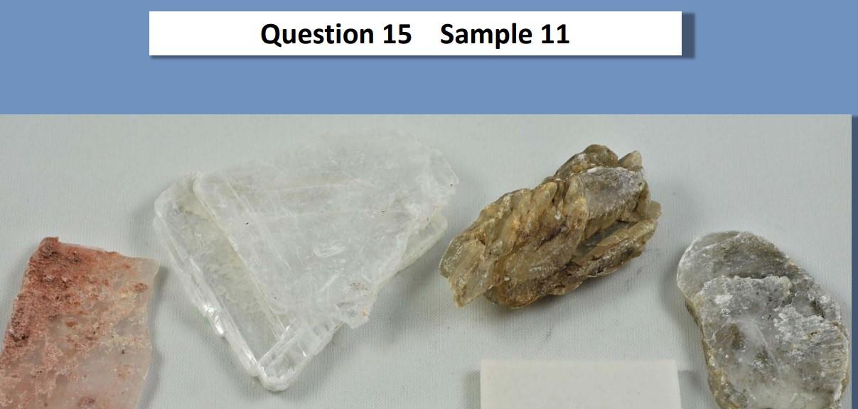 Solved Identify the mineral samples from the Mineral | Chegg.com