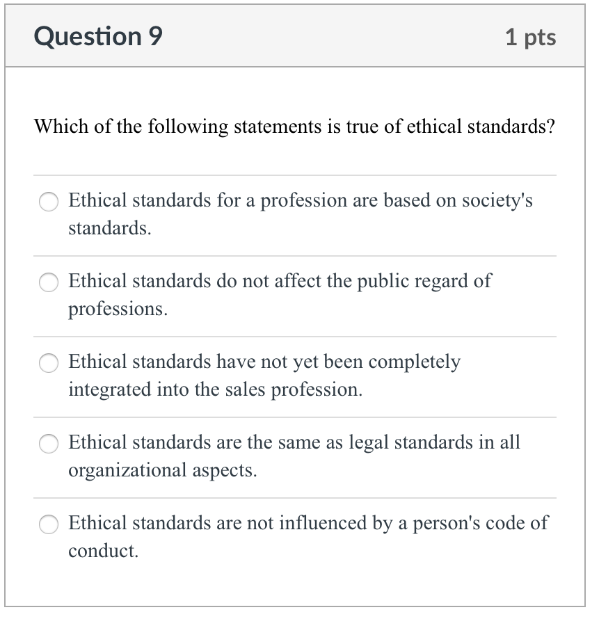 Solved Question 17 1 pts In sales prospecting, which of the | Chegg.com